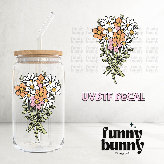 Retro Flower Bouquet - UVDTF Decal