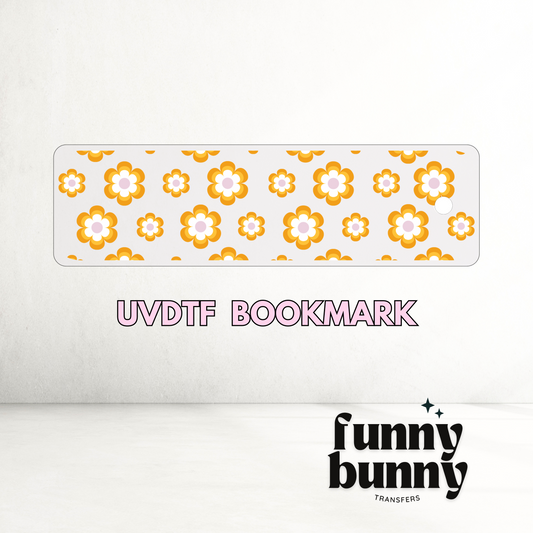 Retro Flower Vibes - UVDTF Bookmark Decal