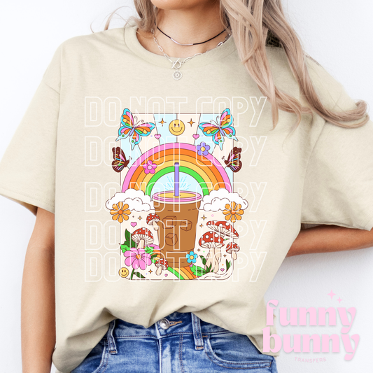 Retro Iced Coffee Girly - DTF Transfer