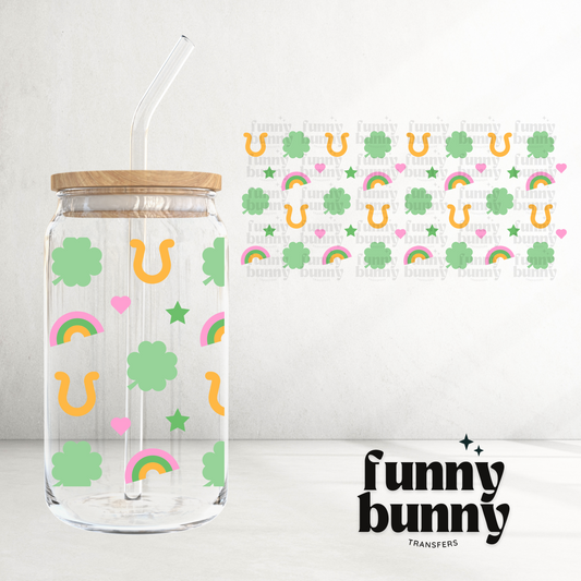 Retro Lucky Vibes -  16oz UVDTF Cup Wrap