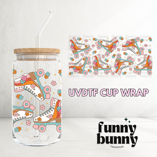 Retro Skates - 16oz UVDTF Cup Wrap