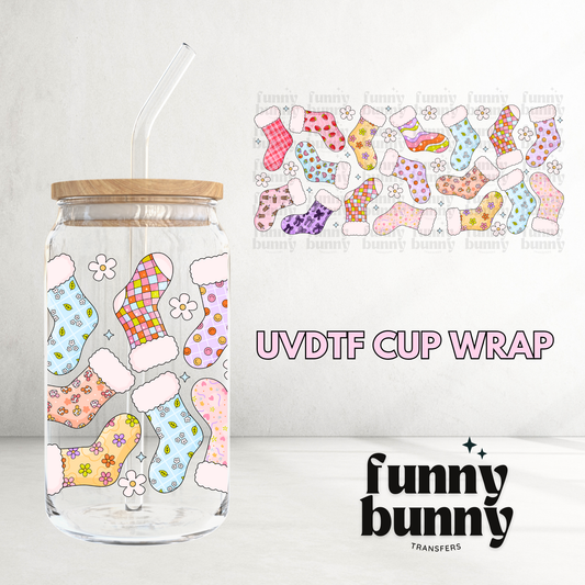 Retro Stockings - 16oz UVDTF Cup Wrap