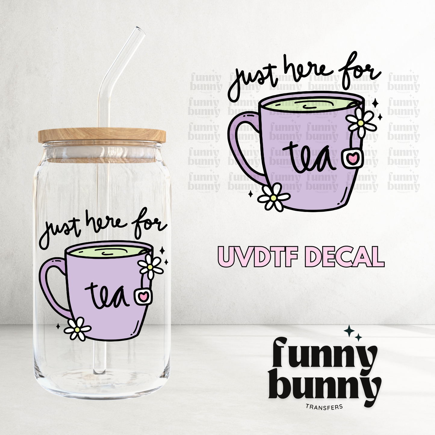 Retro Tea - UVDTF Decal