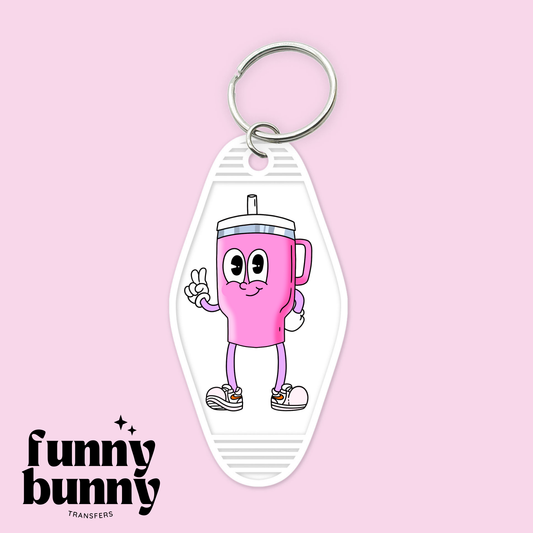Retro Tumbler - Motel Keychain