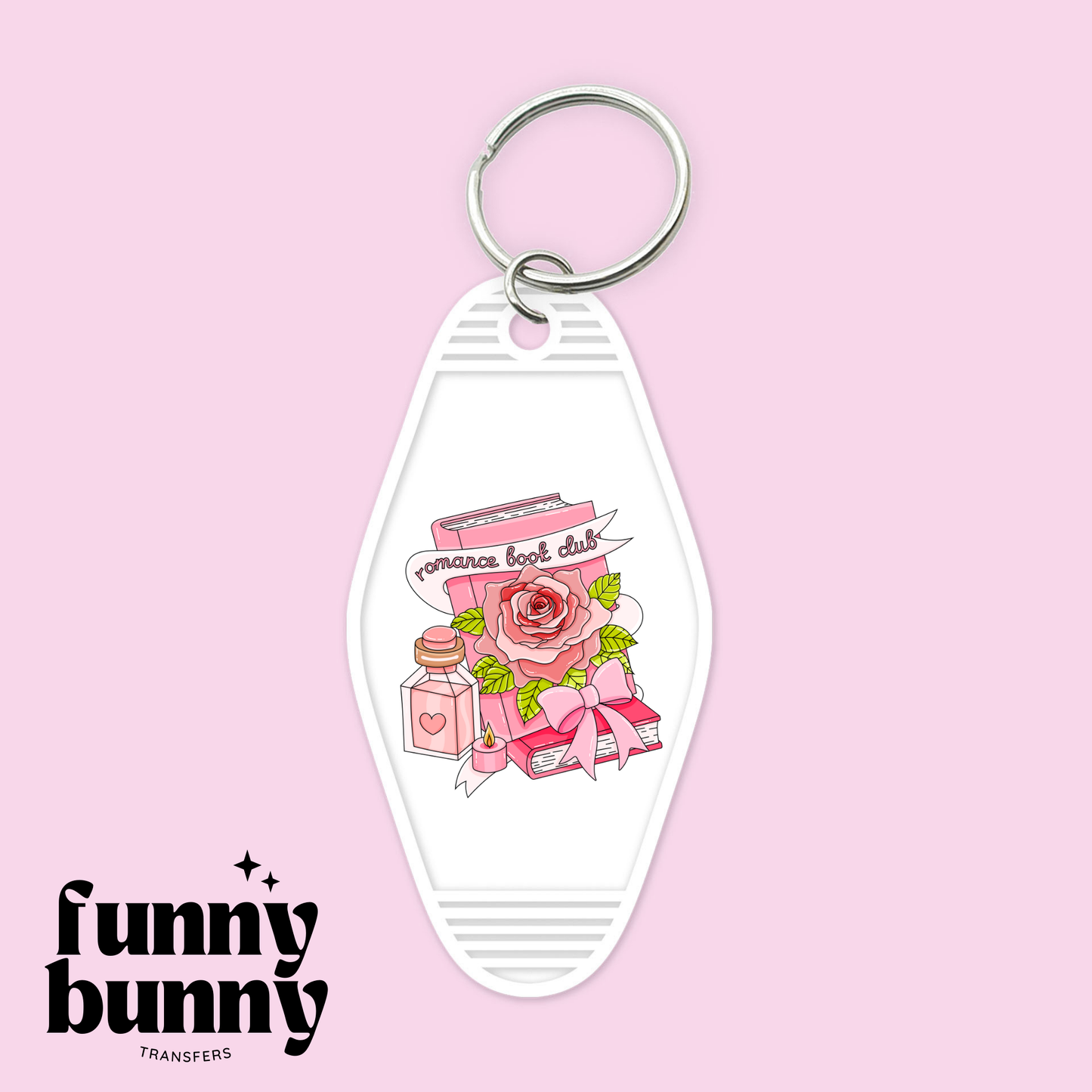 Romance Book Club Girly - Motel Keychain