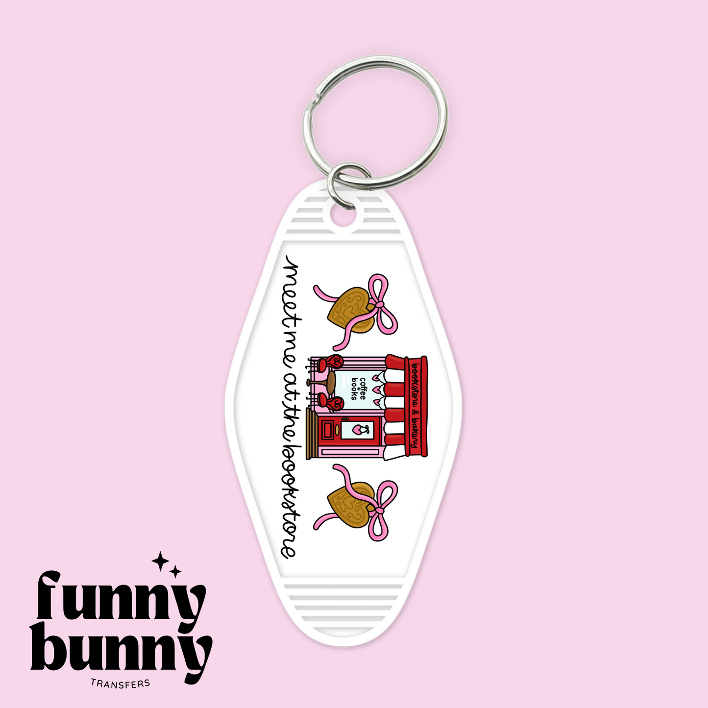 Romance Bookstore - Motel Keychain