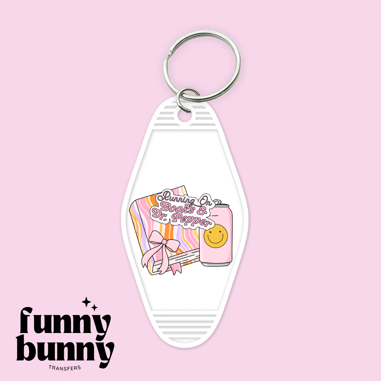 Running On Books & Cola - Motel Keychain
