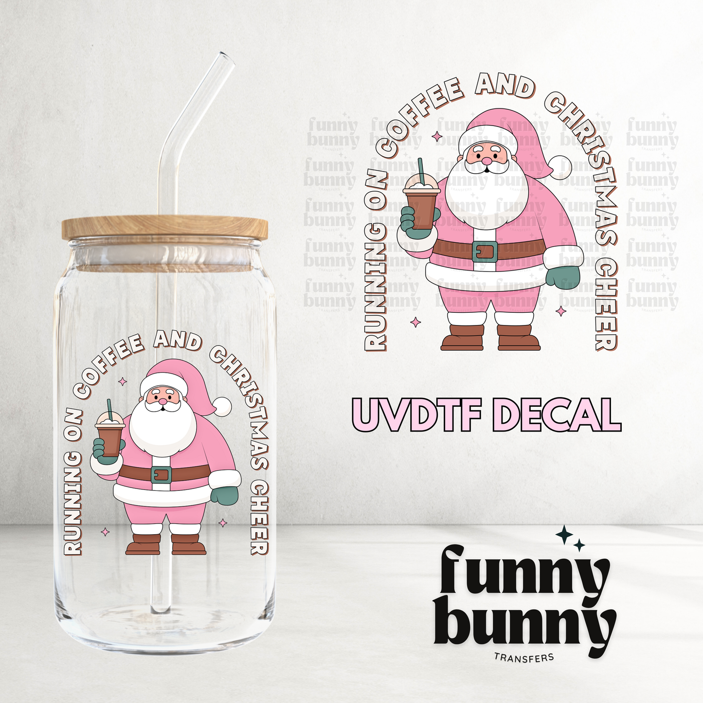 Running On Christmas Cheer - UVDTF Decal