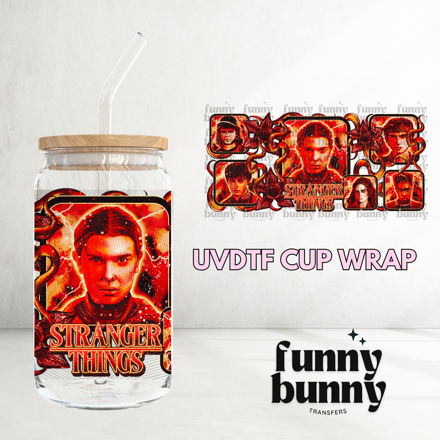 ST Red - 16oz UVDTF Cup Wrap