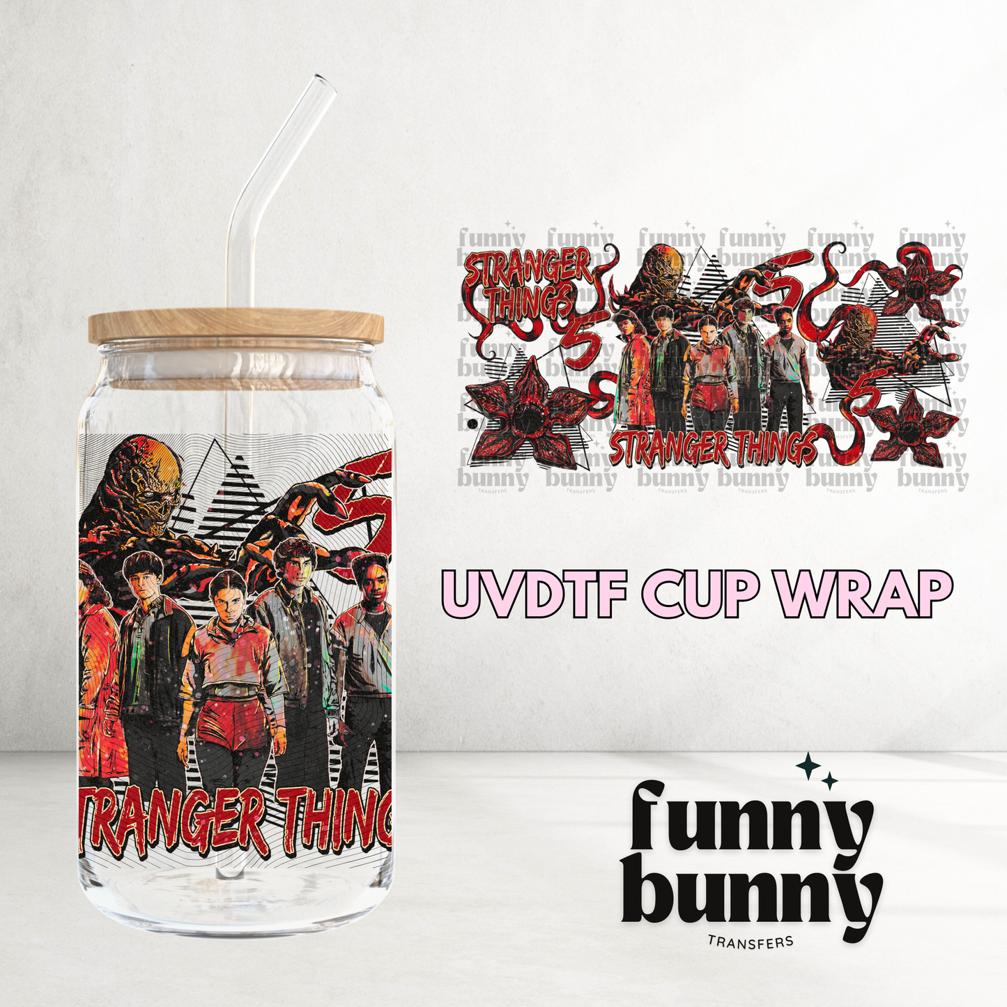 ST Triangles - 16oz UVDTF Cup Wrap