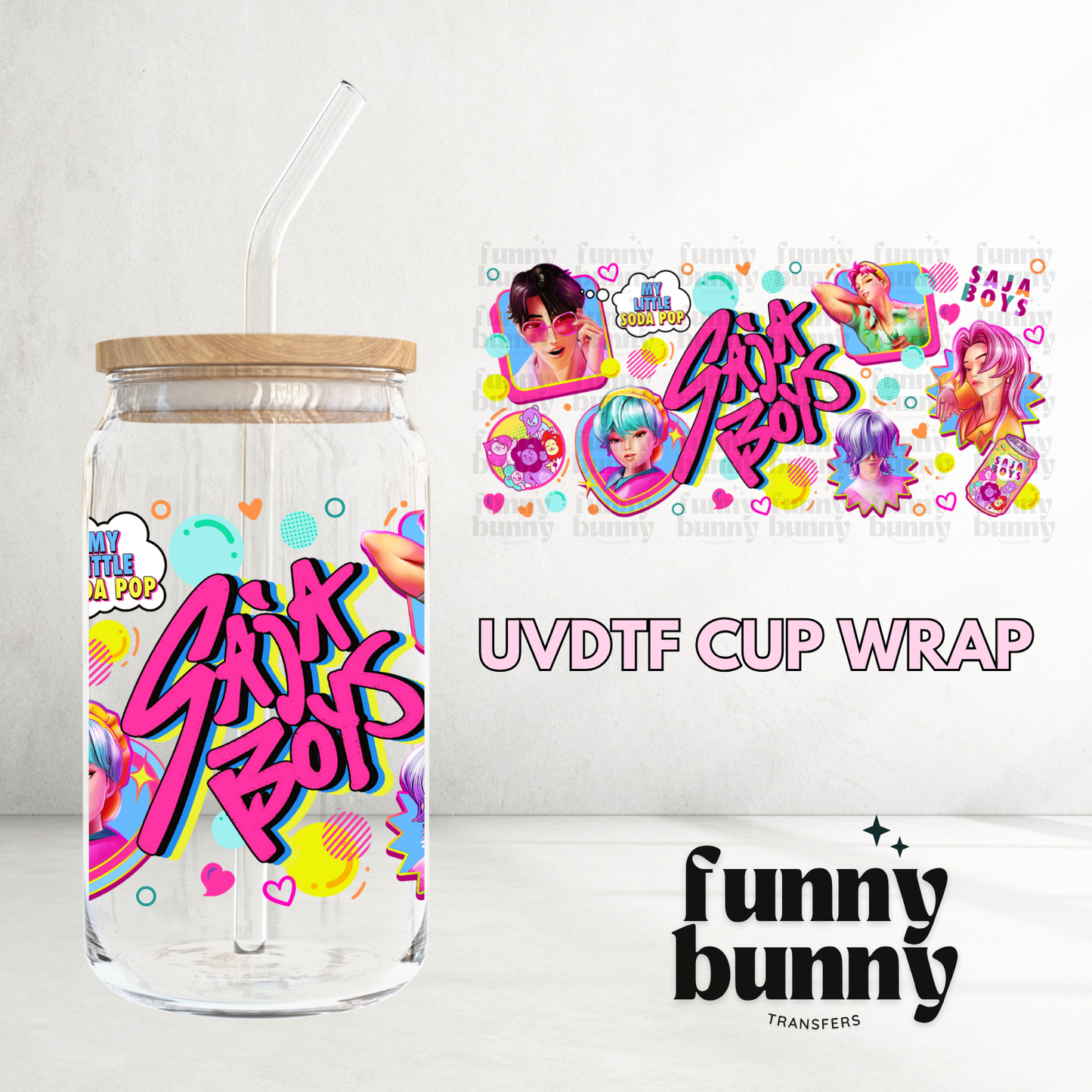KPOP Boys - 16oz UVDTF Cup Wrap