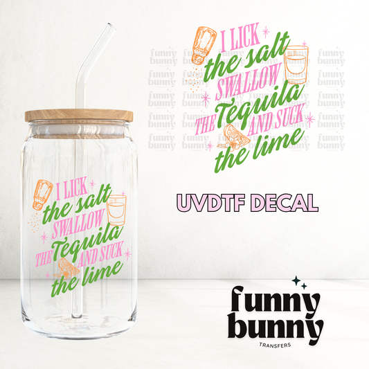 Salt Tequila Lime - UVDTF Decal