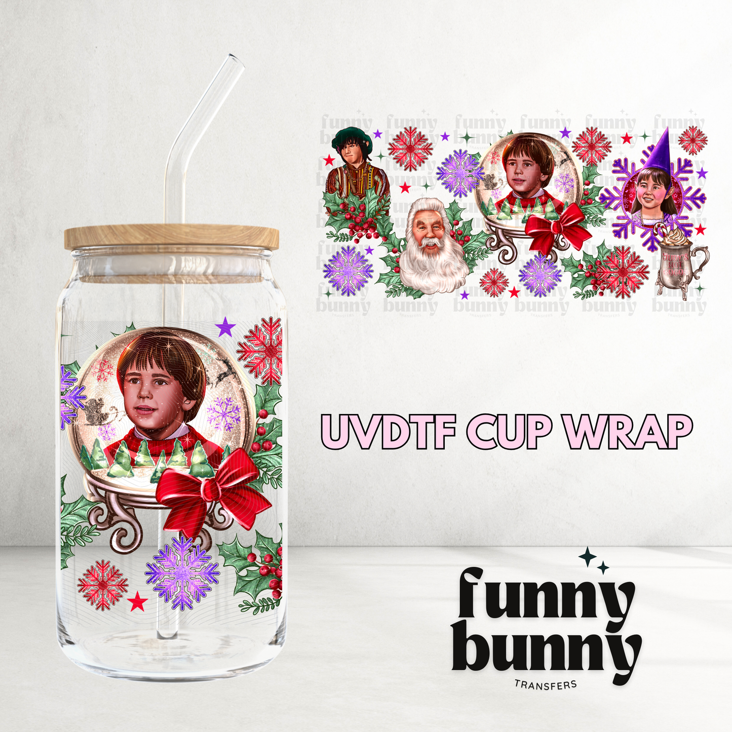 Santa Helpers - 16oz UVDTF Cup Wrap