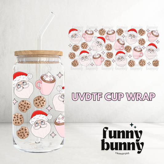 Santa Mellow Cookies - 16oz UVDTF Cup Wrap