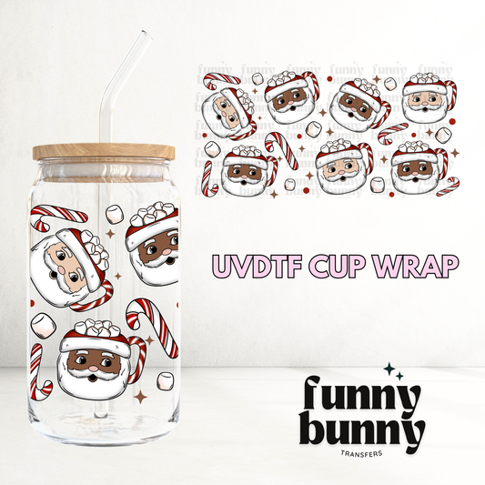 Santa Mellow Mugs - 16oz UVDTF Cup Wrap