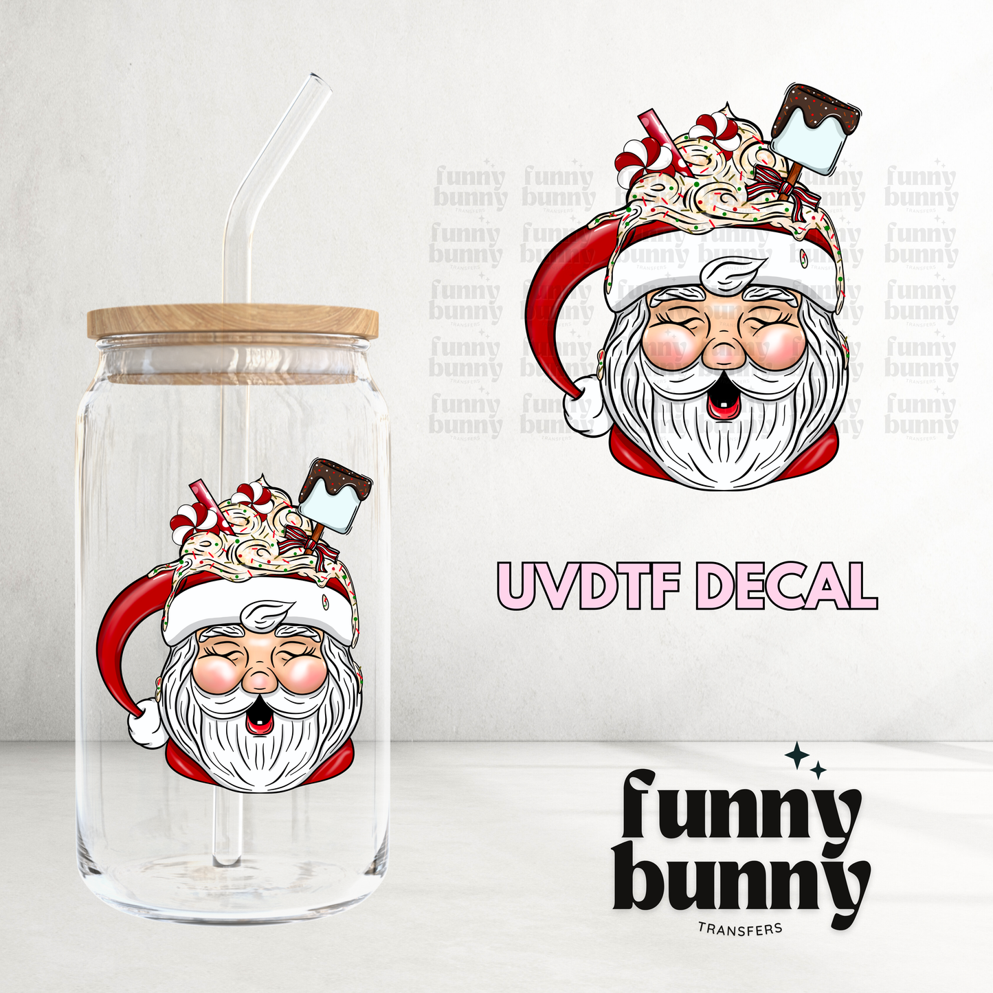 Santa Mug - UVDTF Decal