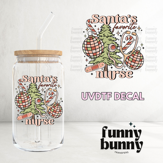 Santa's Favorite Nurse - UVDTF Decal