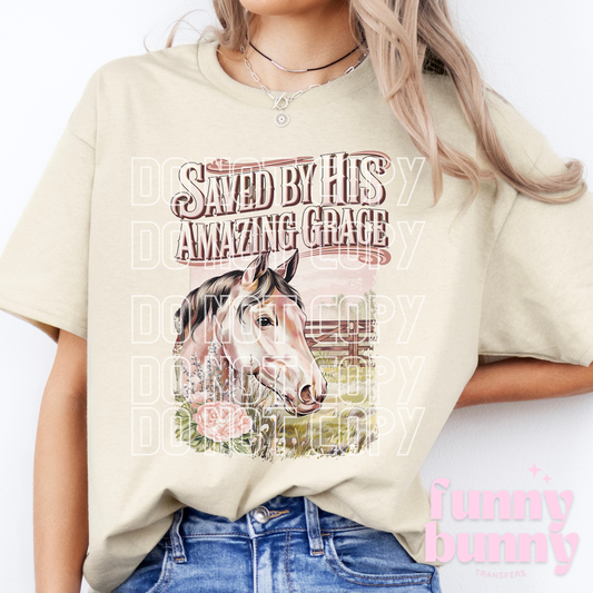 Saved By Grace - DTF Transfer