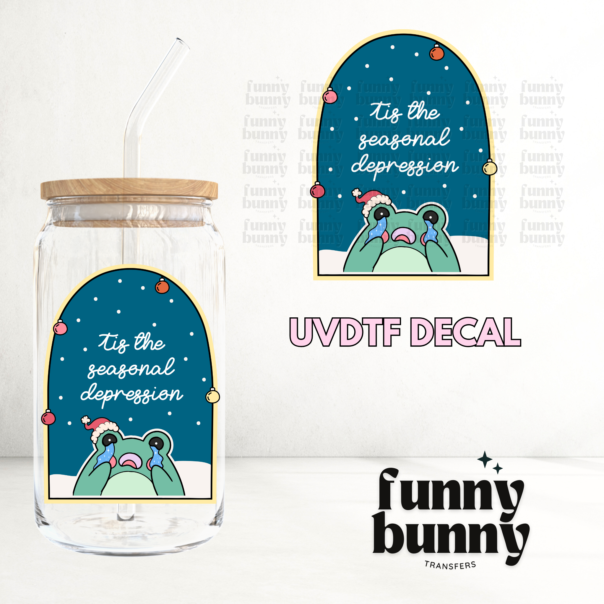 Seasonal Depression - UVDTF Decal – Funny Bunny Transfers