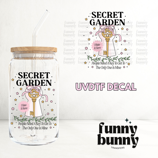 Secret Garden Reader - UVDTF Decal