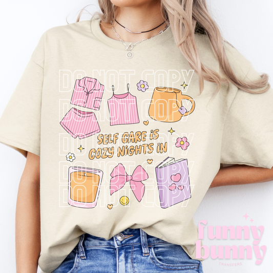 Self Care Cozy Nights - DTF Transfer