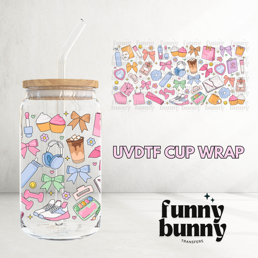 Self Care Pretty - 16oz UVDTF Cup Wrap