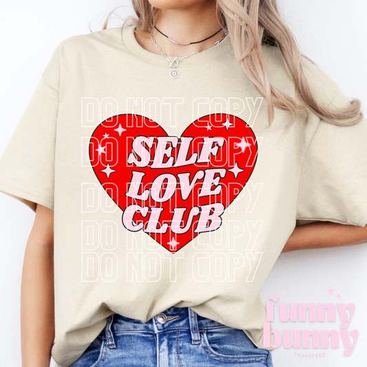 Self Love Club Heart- DTF Transfer