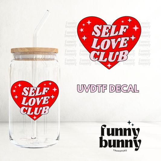 Self Love Club Heart - UVDTF Decal