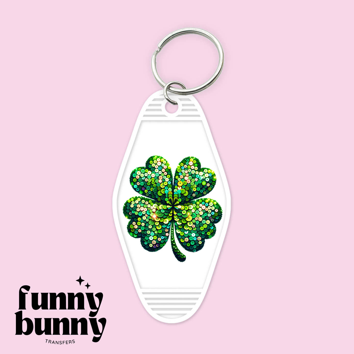 Shamrock Sequin - Motel Keychain