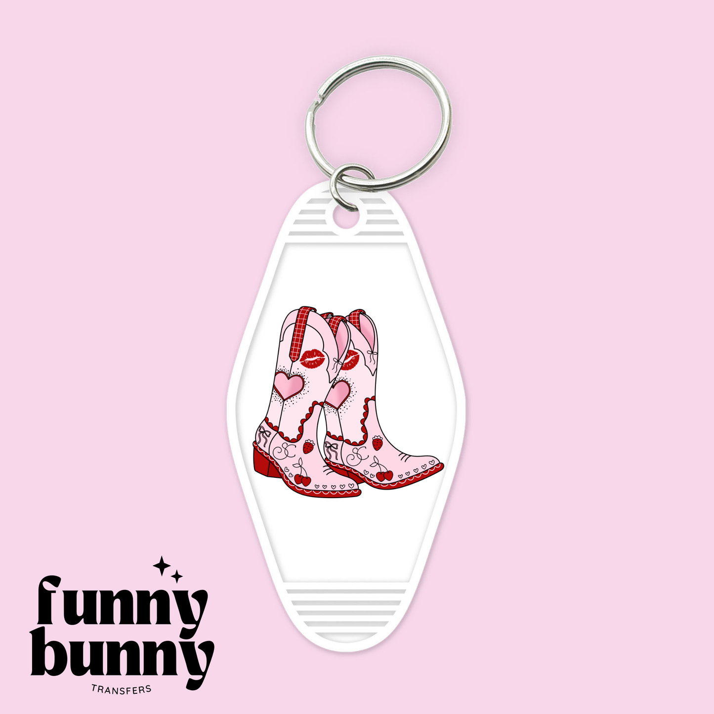 Short N Sweet Cowgirl Pink I- Motel Keychain