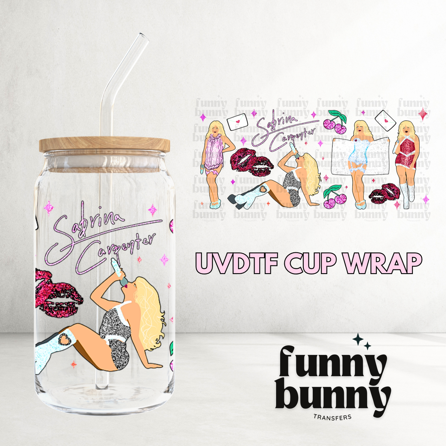 Short & Sweet - 16oz UVDTF Cup Wrap
