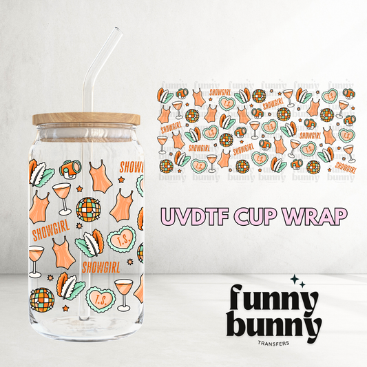 Showgirl - 16oz UVDTF Cup Wrap