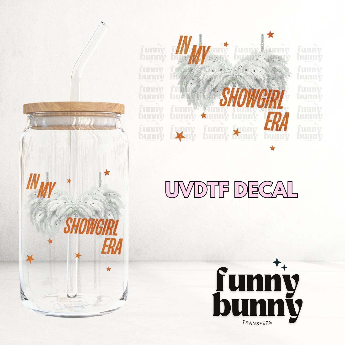 Showgirl Feathers - UVDTF Decal