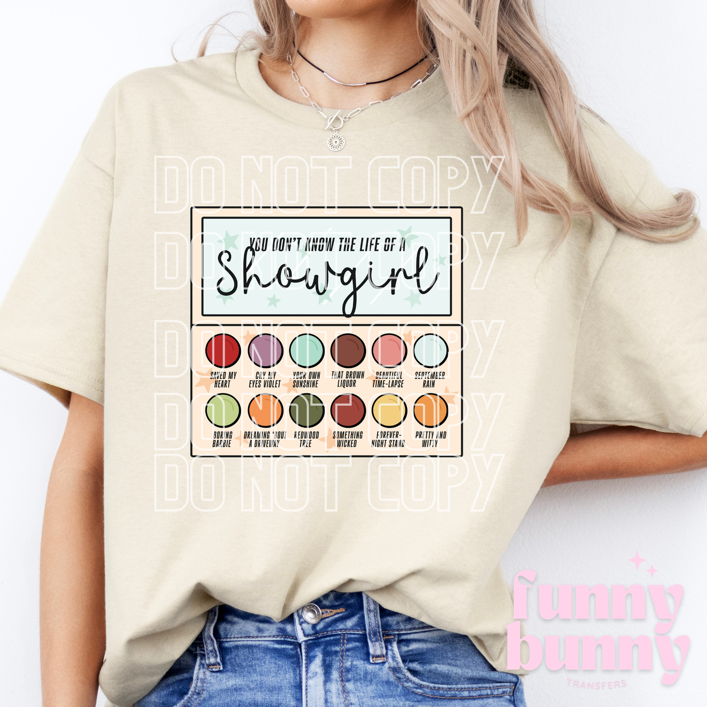 Showgirl Palette - DTF Transfer