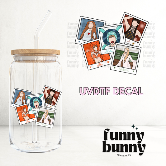 Showgirl Polaroids - UVDTF Decal