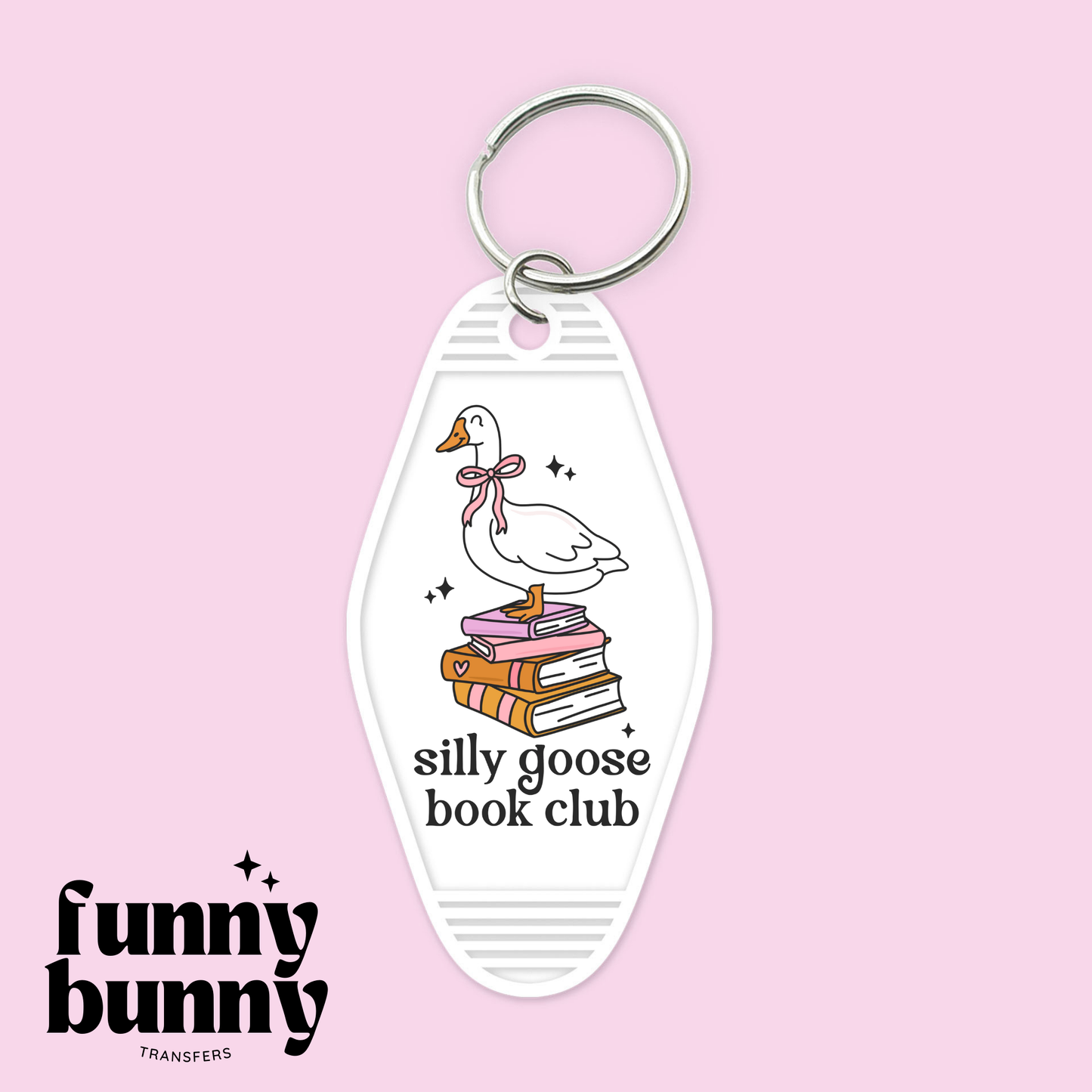 Silly Goose Book Club - Motel Keychain