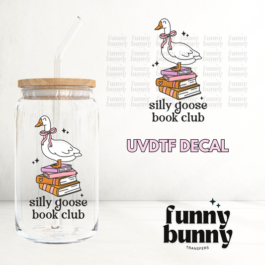 Silly Goose Book Club - UVDTF Decal