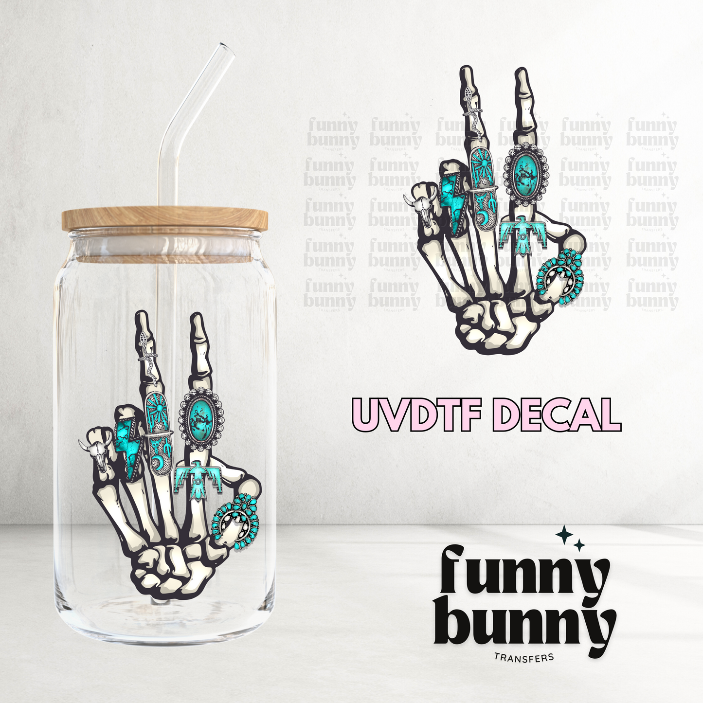 Skeleton Rings- UVDTF Decal