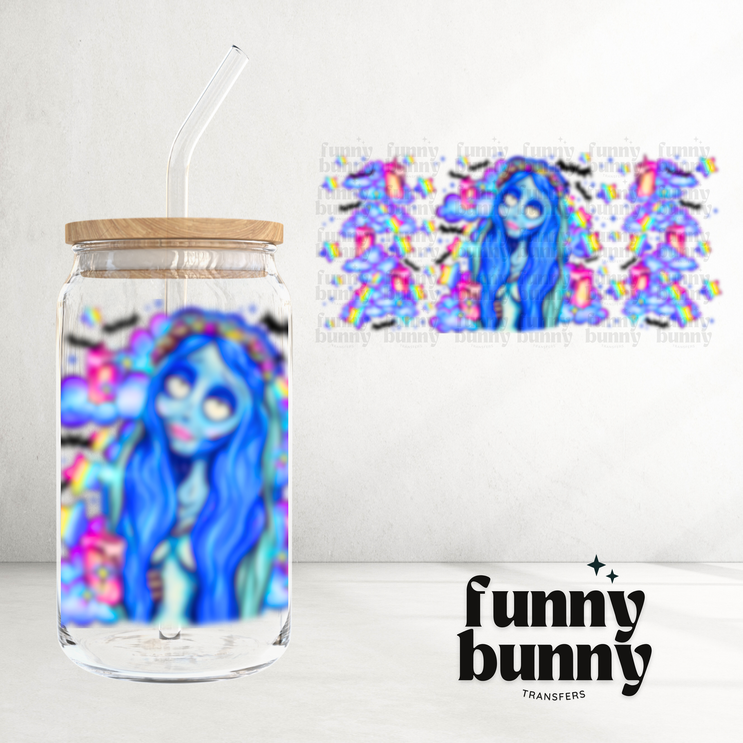 Blue Bride - 16oz UVDTF Cup Wrap