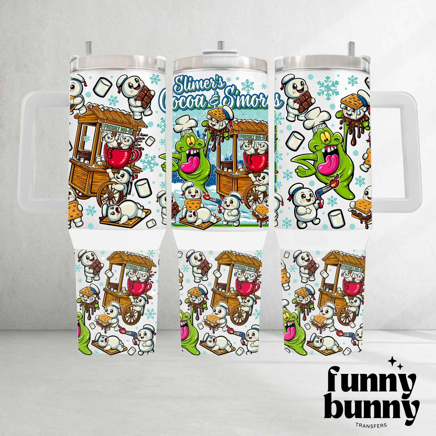 Slimers Cocoa & Smores - 40oz UVDTF Tumbler Wrap