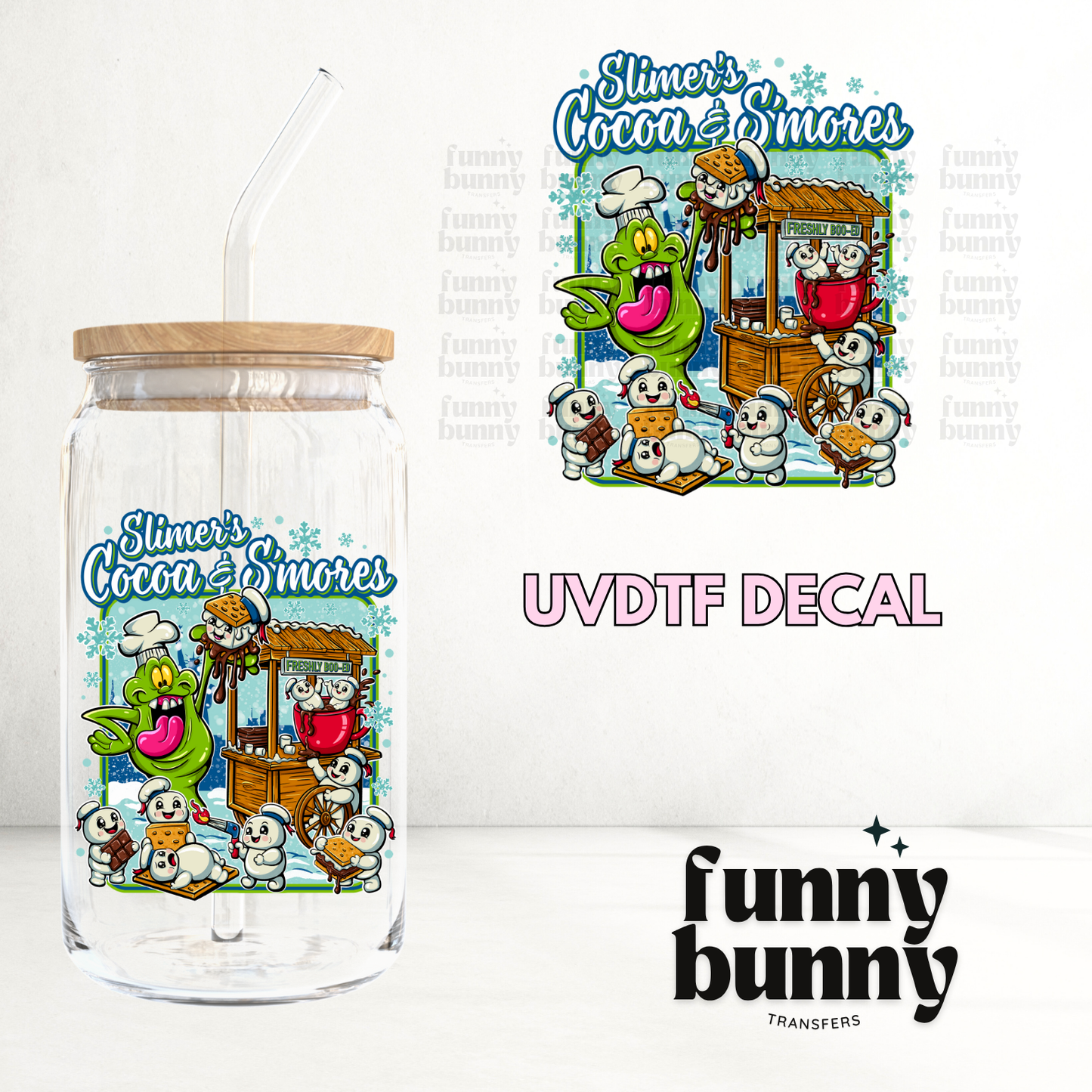 Slimers Cocoa & Smores  - UVDTF Decal