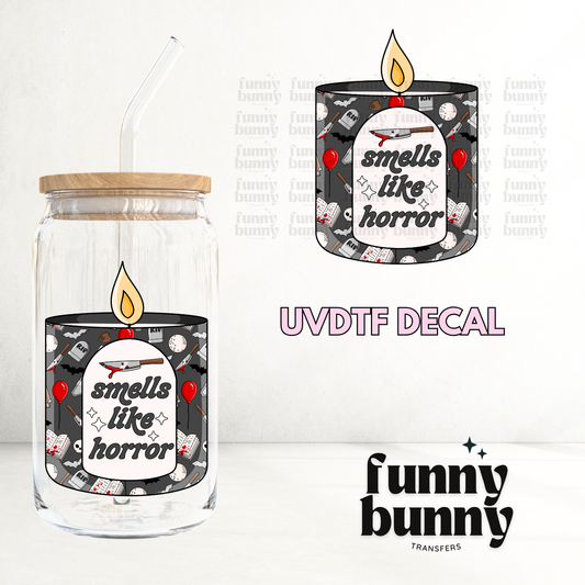 Smells Like Horror Candle 2.0 - UVDTF Decal