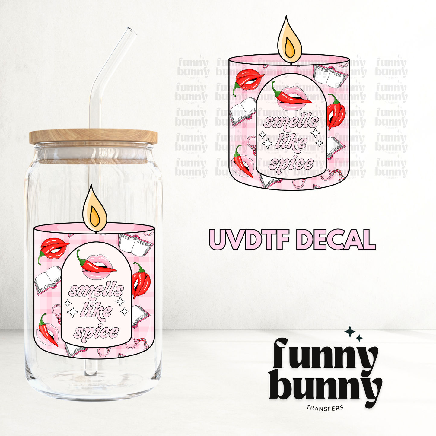 Smells Like Spice Candle - UVDTF Decal