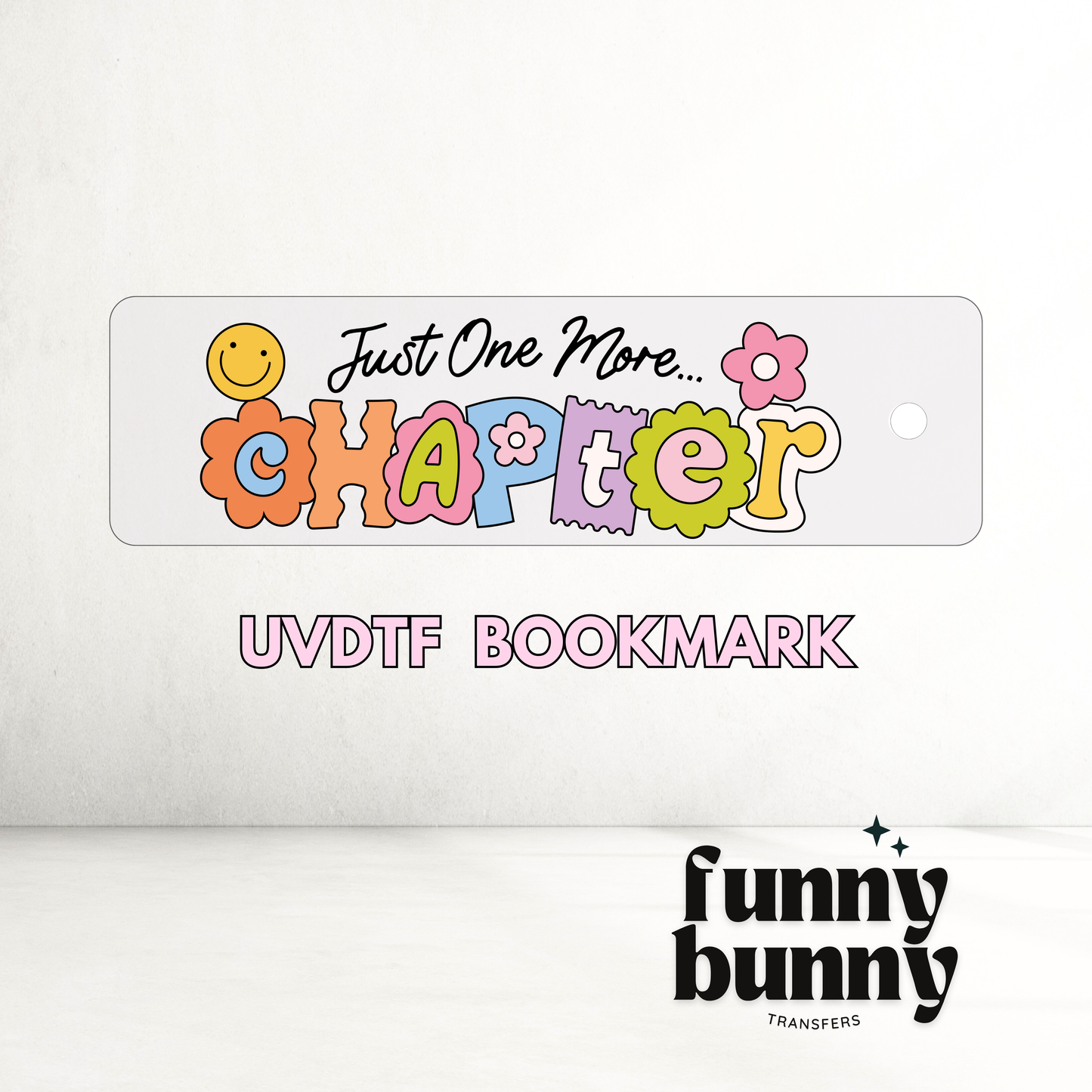 Smiley Chapter - UVDTF Bookmark Decal