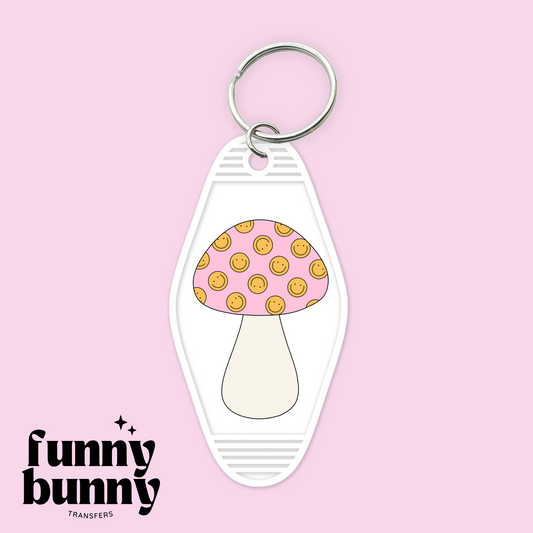 Smiley Mushie - Motel Keychain