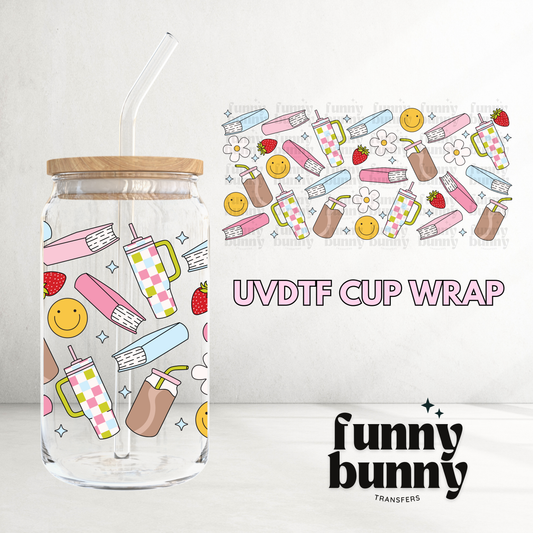 Smiley Tumblers - 16oz UVDTF Cup Wrap