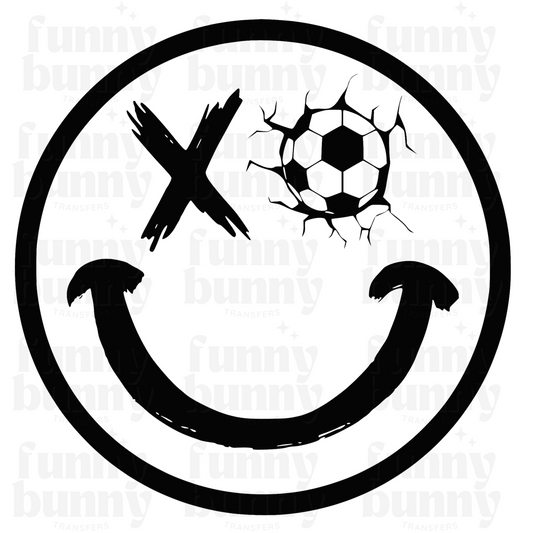 Soccer Face Smiley - Sublimation Transfer