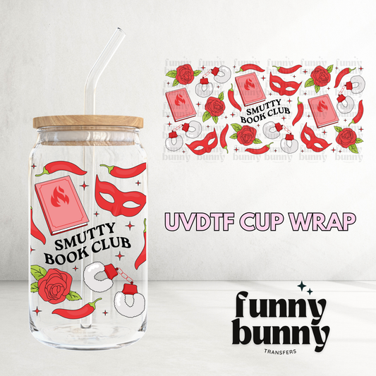 Smutty Book Club Girlie - 16oz UVDTF Cup Wrap