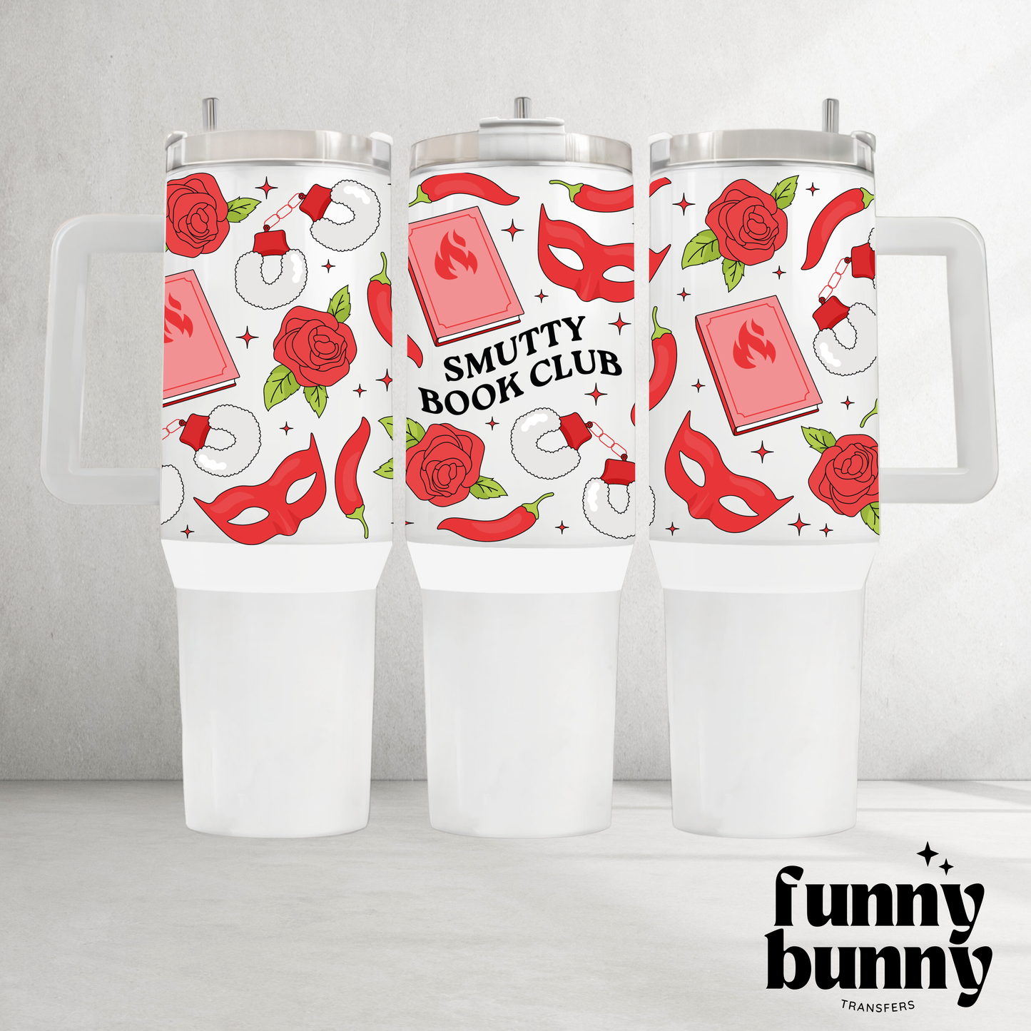 Smutty Book Club Girlie - 40oz UVDTF Tumbler Wrap