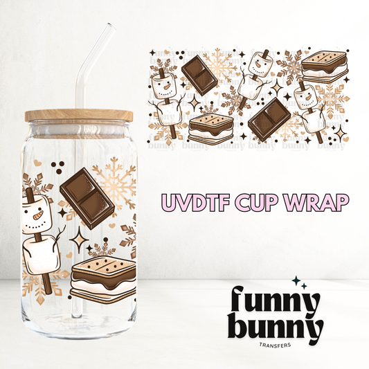 Snow Smore - 16oz UVDTF Cup Wrap